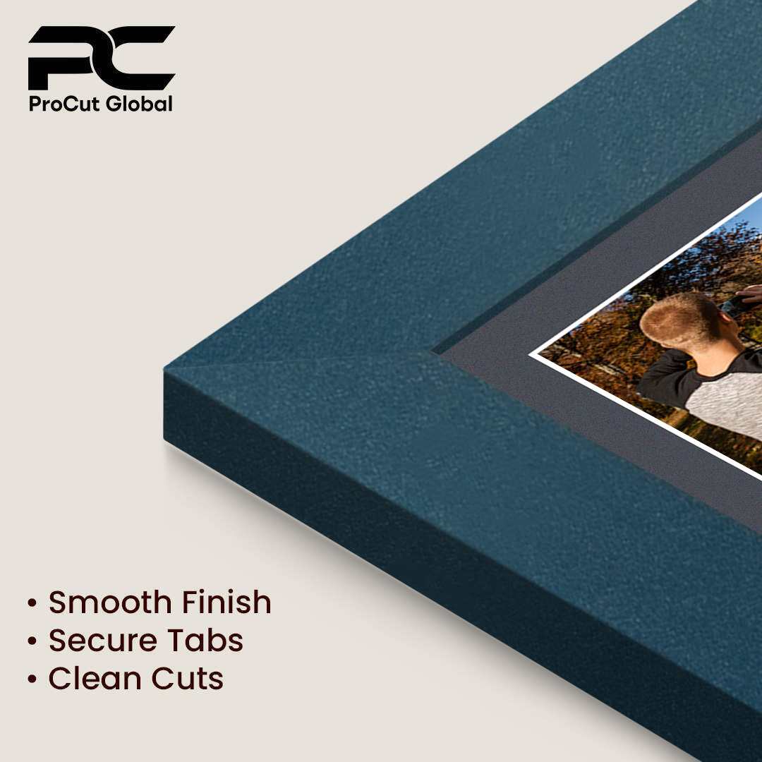 26x8" Modern Navy Blue Multi Aperture Photo Frame - Fits 6x4" (x5) Photos | Collage Frame thumbnail 7