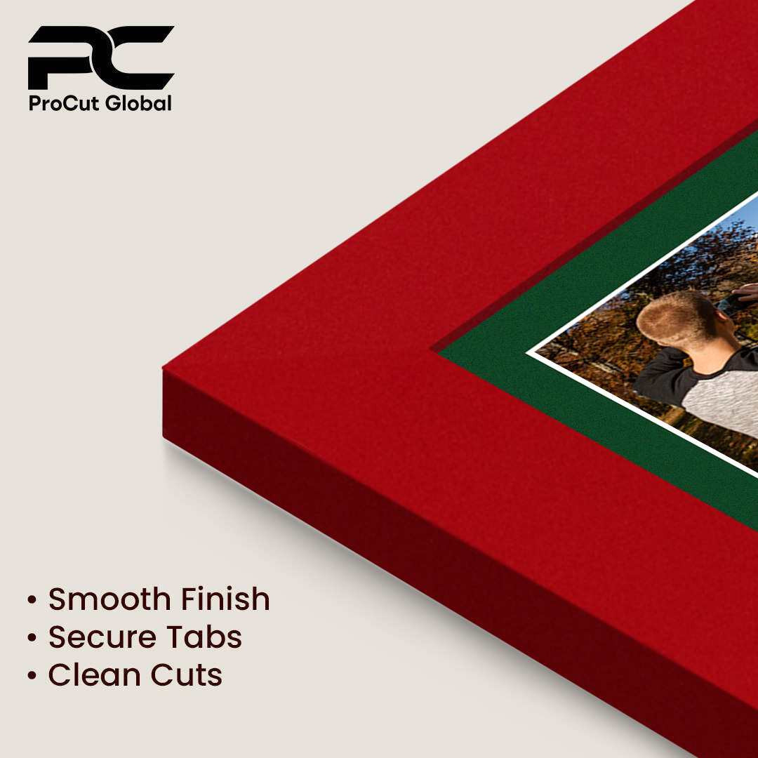26x8" Modern Red Multi Aperture Photo Frame - Fits 6x4" (x5) Photos | Collage Frame thumbnail 7
