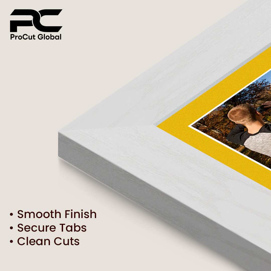26x8" Modern Ash White Multi Aperture Photo Frame - Fits 6x4" (x5) Photos | Collage Frame thumbnail 7