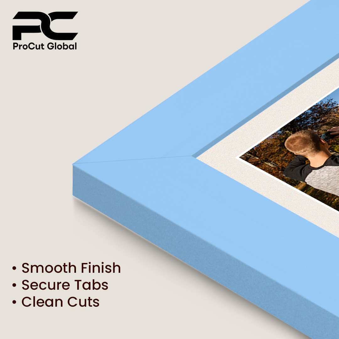 40x20cm Baby Blue Modern Multi Aperture Photo Frame - Fits 6x4" (x3) Photos | Collage Frame thumbnail 7