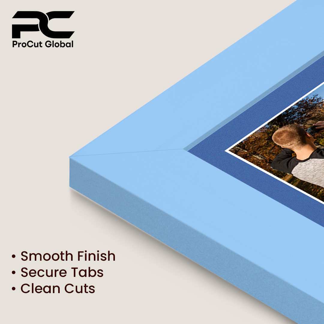 40x20cm Modern Baby Blue Multi Aperture Photo Frame - Fits 6x4" (x3) Photos | Collage Frame thumbnail 7