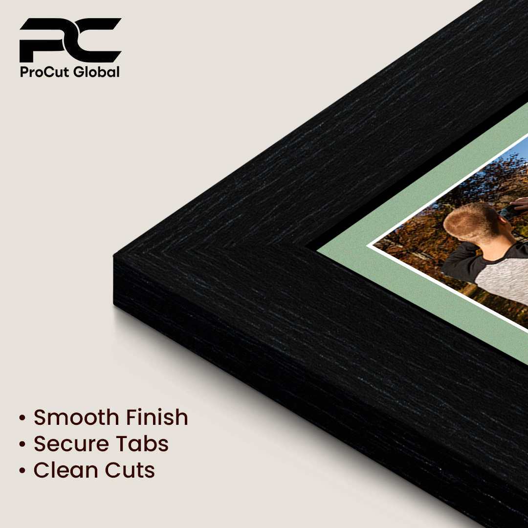 40x20cm Modern Black Multi Aperture Photo Frame - Fits 6x4" (x3) Photos | Collage Frame thumbnail 7