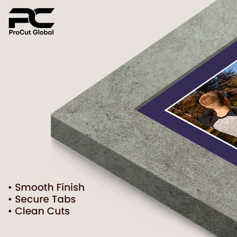 40x20cm Modern Grey Marble Multi Aperture Photo Frame - Fits 6x4" (x3) Photos | Collage Frame thumbnail 7