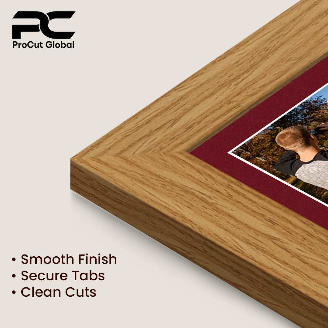 40x20cm Modern Light Oak Multi Aperture Photo Frame - Fits 6x4" (x3) Photos | Collage Frame thumbnail 7