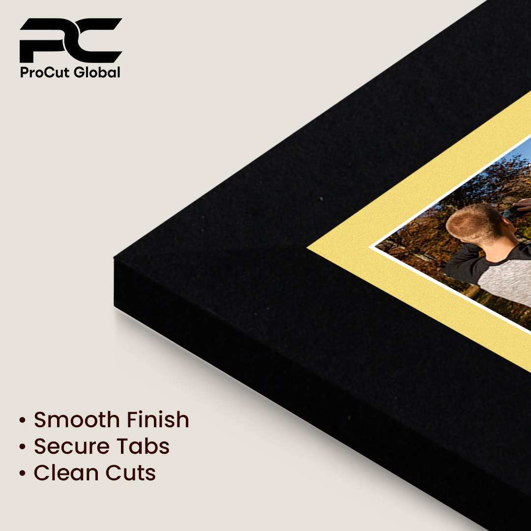 40x20cm Mat Black Modern Multi Aperture Photo Frame - Fits 6x4" (x3) Photos | Collage Frame thumbnail 7