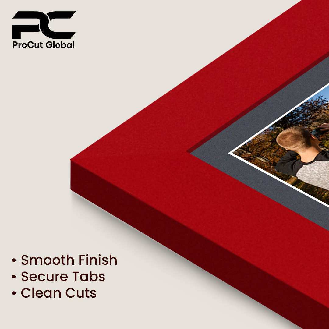 40x20cm Modern Red Multi Aperture Photo Frame - Fits 6x4" (x3) Photos | Collage Frame thumbnail 7