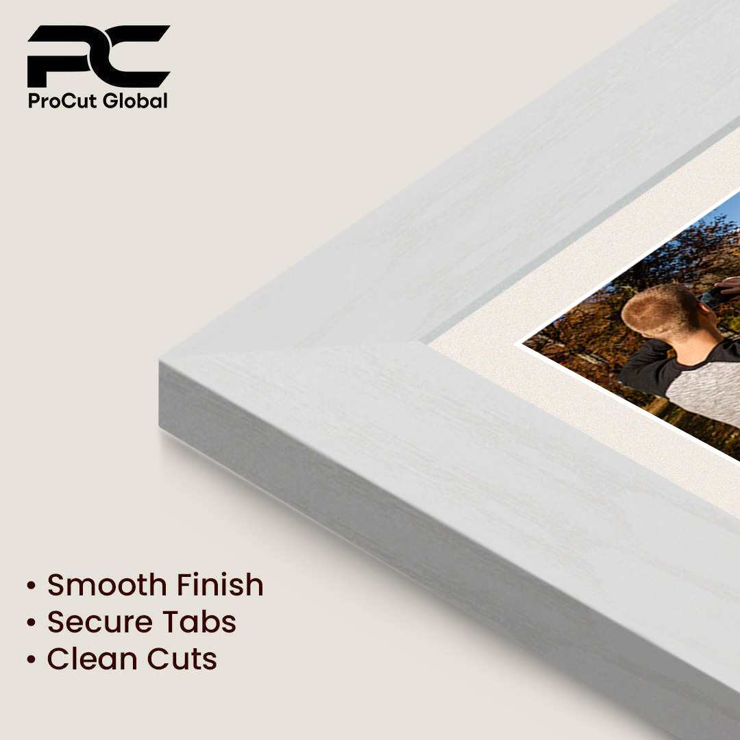 40x20cm Ash White Modern Multi Aperture Photo Frame - Fits 6x4" (x3) Photos | Collage Frame thumbnail 7