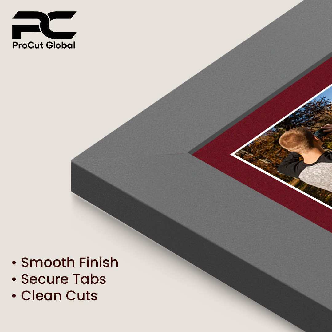 50x20cm Dark Grey Modern Multi Aperture Photo Frame - Fits 6x4" (x4) Photos | Collage Frame thumbnail 7