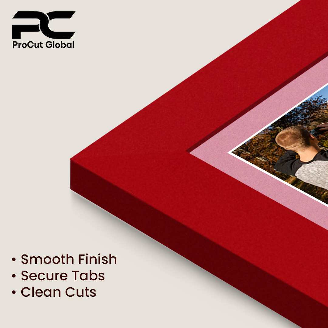 50x20cm Red Modern Multi Aperture Photo Frame - Fits 6x4" (x4) Photos | Collage Frame thumbnail 7