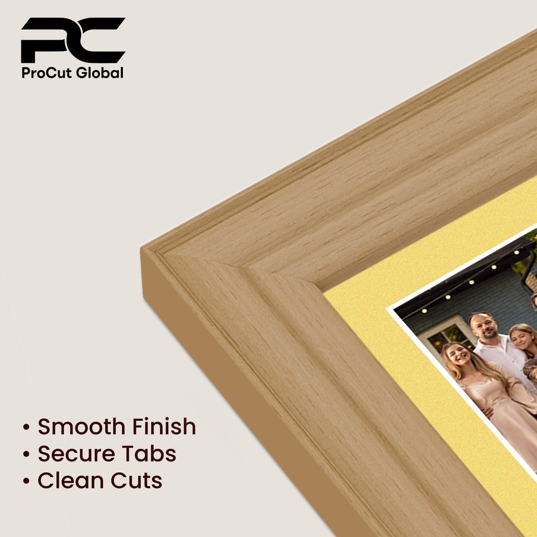 20x16" Country Pine Classic Multi Aperture Photo Frame Holds 7x5" (x2) & 6x4" (x7) Photos With Primrose Mount | Modern Collage Frame thumbnail 7