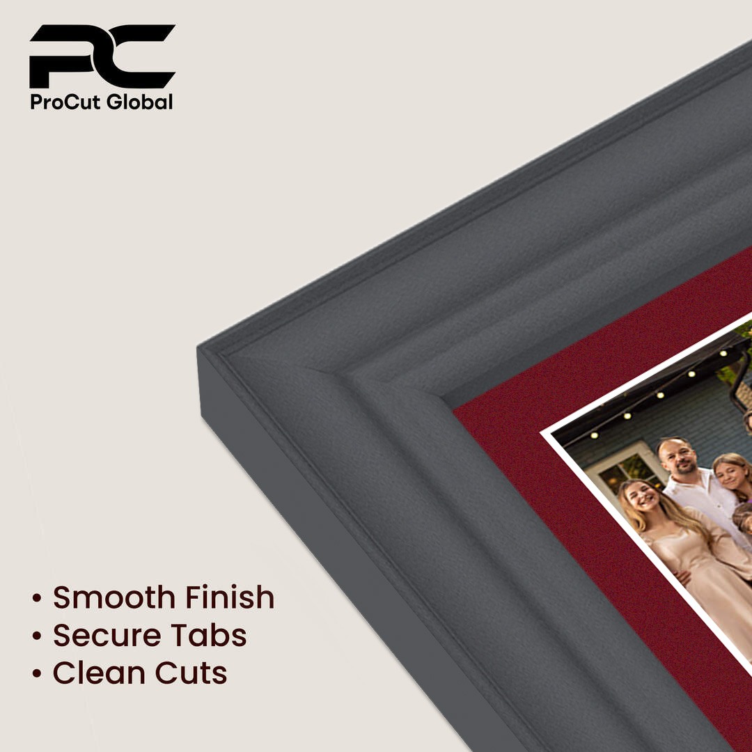 20x16" Dark Grey Classic Multi Aperture Photo Frame - Fits 7x5" (x2) & 6x4" (x7) Photos | Collage Frame thumbnail 7