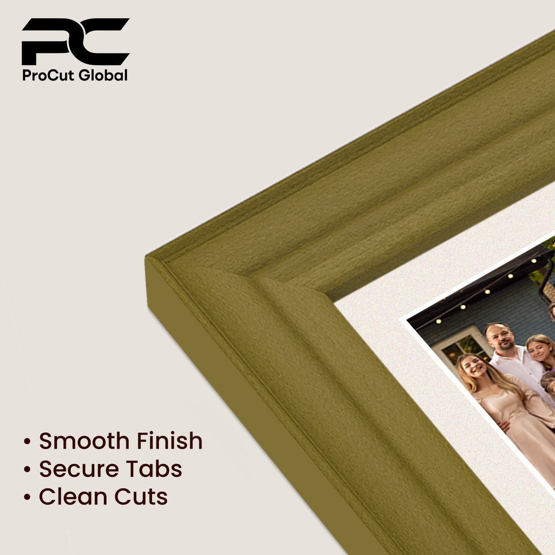 20x16" Classic Gold Multi Aperture Photo Frame - Fits 7x5" (x2) & 6x4" (x7) Photos | Collage Frame thumbnail 7
