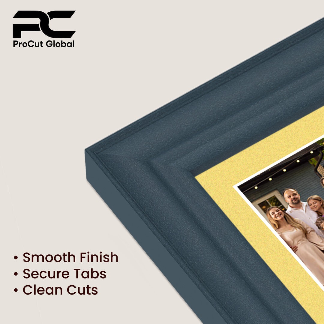 20x16" Classic Navy Blue Multi Aperture Photo Frame - Fits 7x5" (x2) & 6x4" (x7) Photos | Collage Frame thumbnail 7