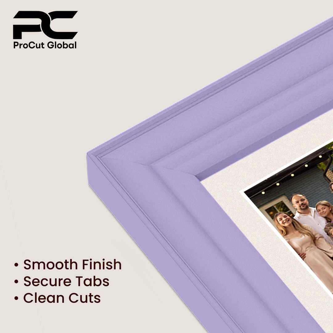 20x16" Purple Classic Multi Aperture Photo Frame Holds 7x5" (x2) & 6x4" (x7) Photos With Antique White Mount | Modern Collage Frame thumbnail 7