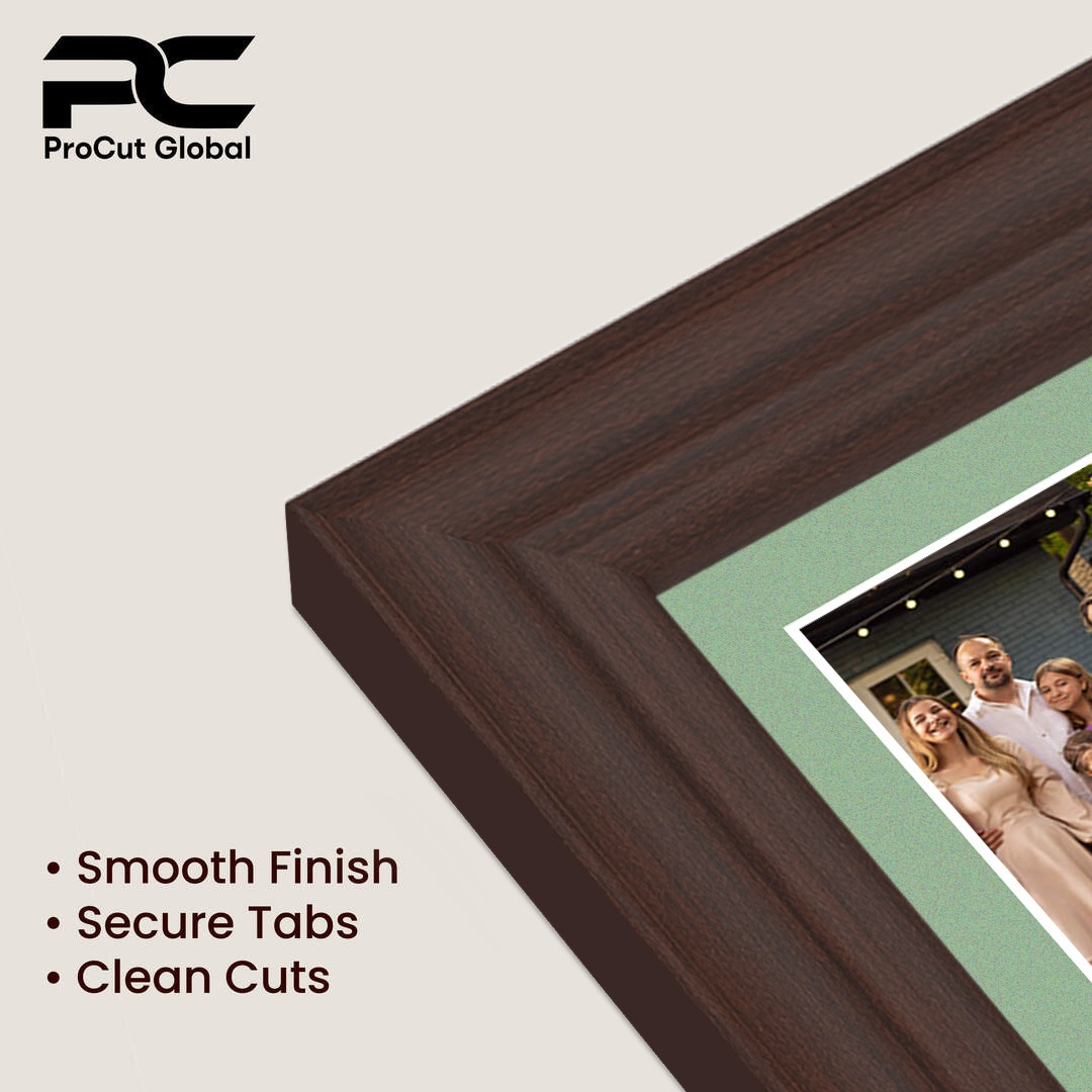 20x16" Classic Rose Wood Multi Aperture Photo Frame - Fits 7x5" (x2) & 6x4" (x7) Photos | Collage Frame thumbnail 7