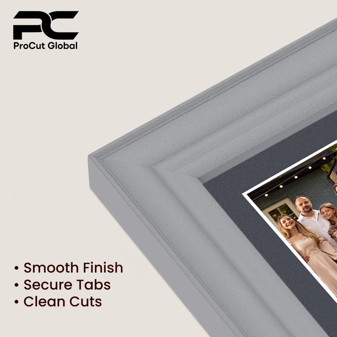 20x16" Classic Silver Multi Aperture Photo Frame - Fits 7x5" (x2) & 6x4" (x7) Photos | Collage Frame thumbnail 7
