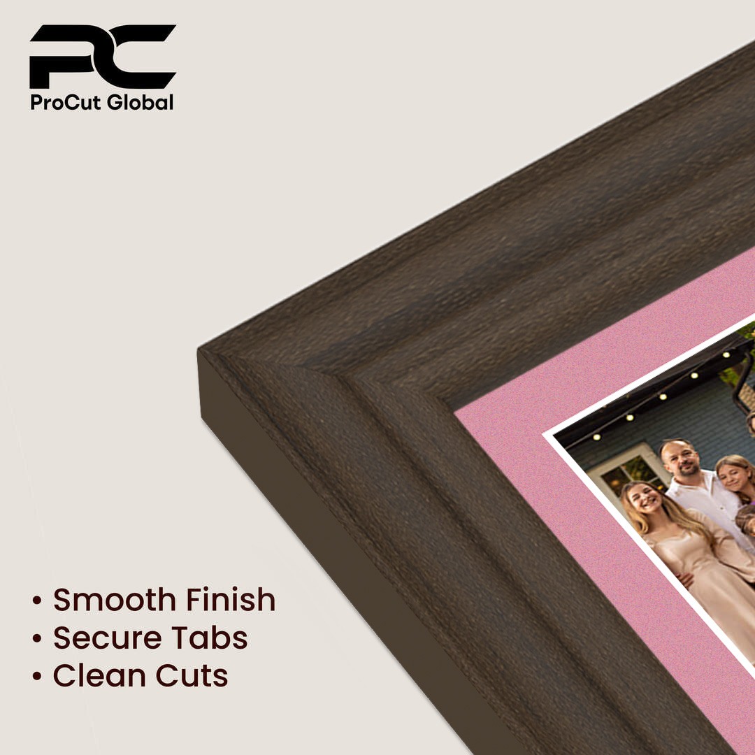20x16" Walnut Classic Multi Aperture Photo Frame - Fits 7x5" (x2) & 6x4" (x7) Photos | Collage Frame thumbnail 7