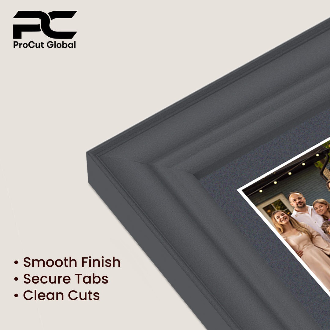 80x70cm Classic Dark Grey Multi Aperture Photo Frame - Fits 6x4" (x18) & 4x4" (x2) Photos | Collage Frame thumbnail 7