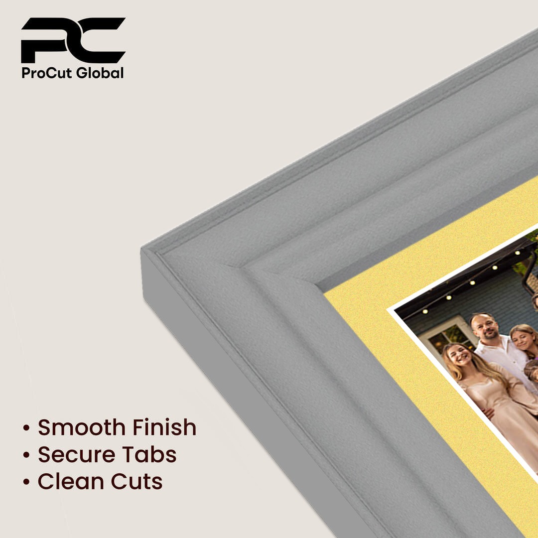 80x70cm Light Grey Classic Multi Aperture Photo Frame Holds 6x4" (x18) & 4x4" (x2) Photos With Primrose Mount | Modern Collage Frame thumbnail 7