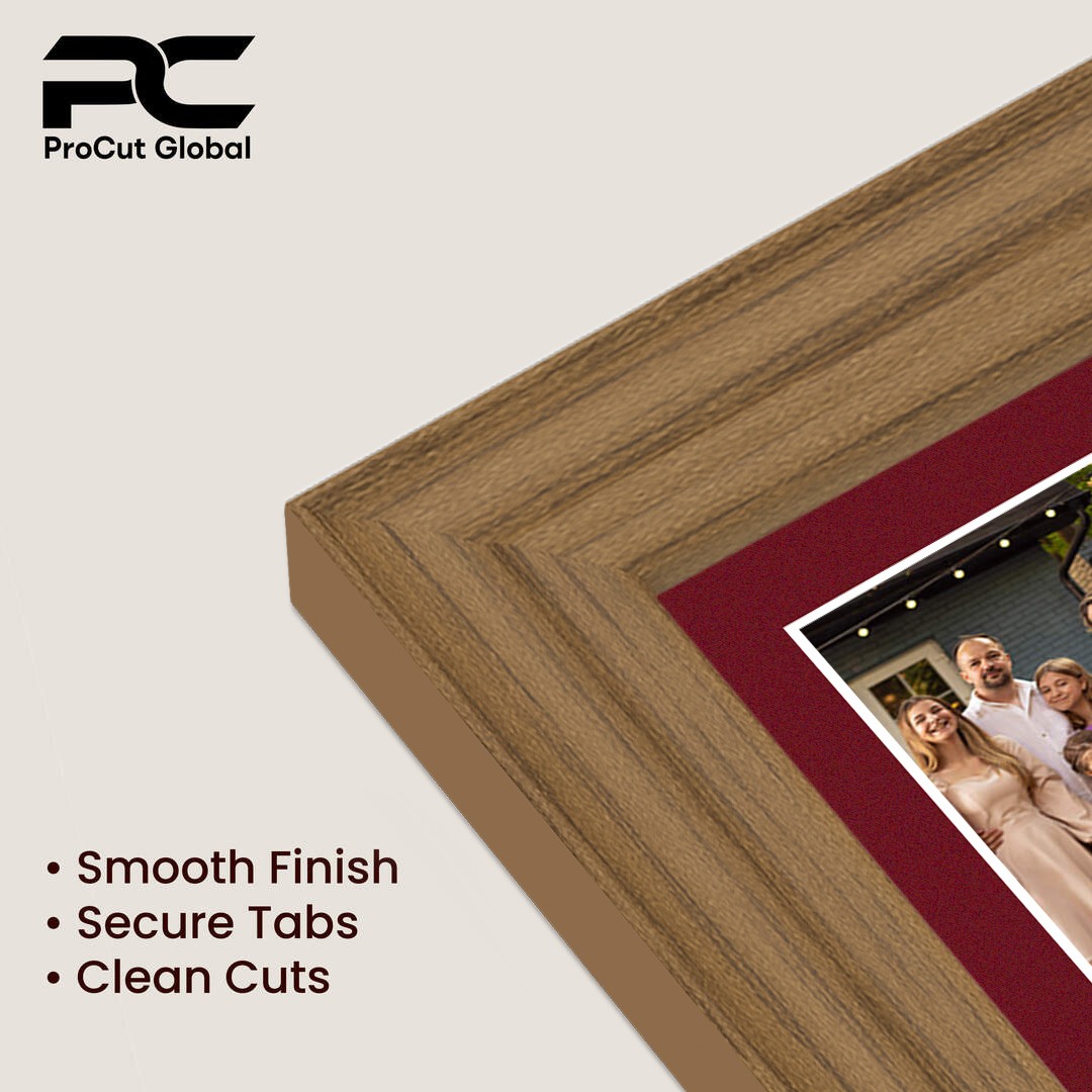 80x70cm Classic Oak Multi Aperture Photo Frame - Fits 6x4" (x18) & 4x4" (x2) Photos | Collage Frame thumbnail 7