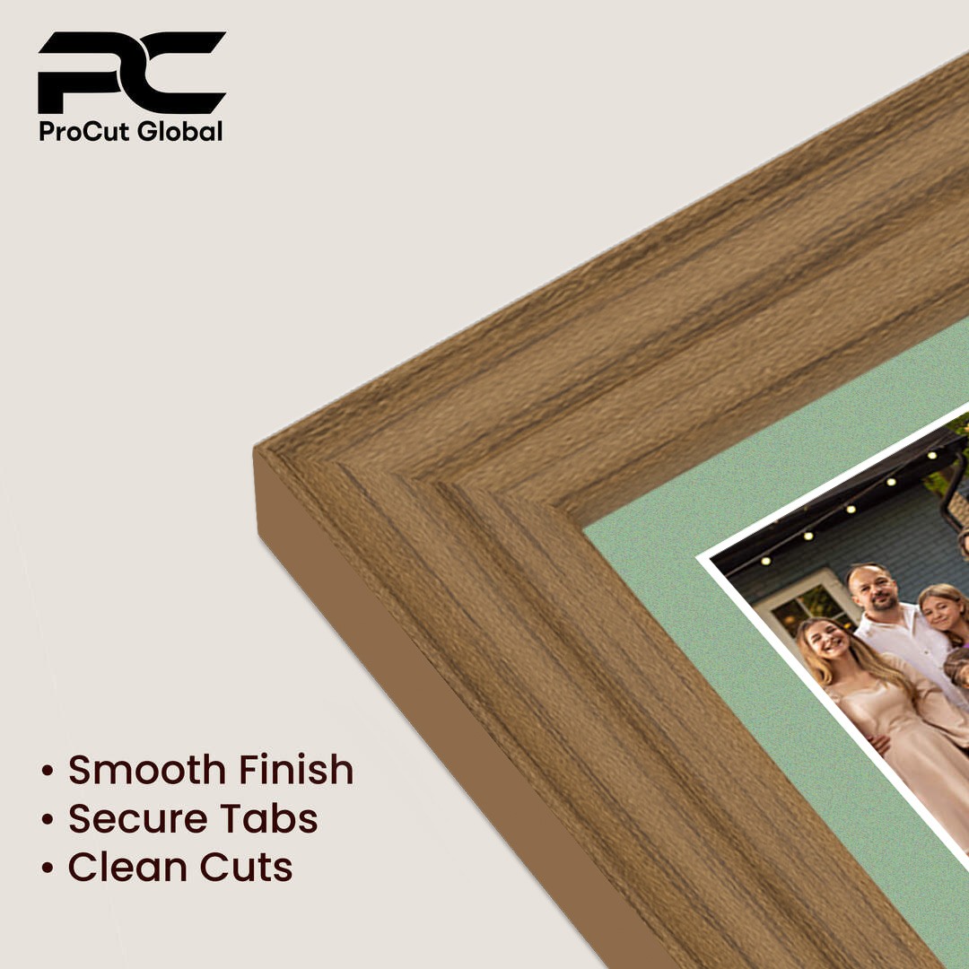 80x70cm Oak Classic Multi Aperture Photo Frame - Fits 6x4" (x18) & 4x4" (x2) Photos | Collage Frame thumbnail 7