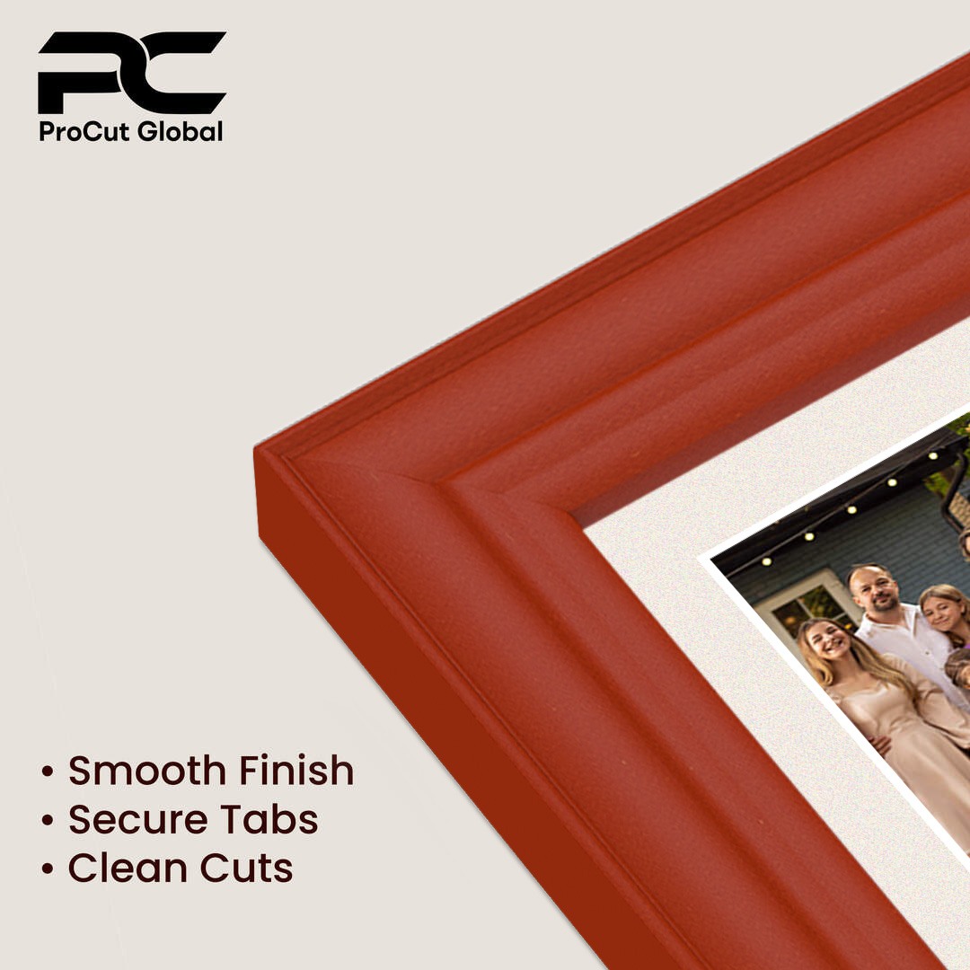 80x70cm Classic Red Multi Aperture Photo Frame - Fits 6x4" (x18) & 4x4" (x2) Photos | Collage Frame thumbnail 7