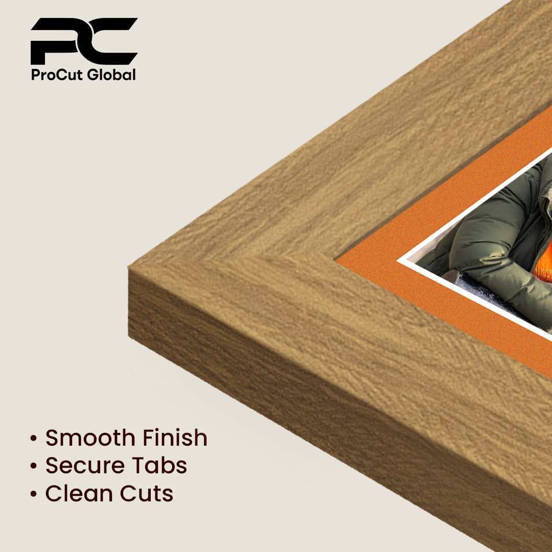 20x16" Oak Sleek Multi Aperture Photo Frame - Fits 7x5" (x2) & 6x4" (x7) Photos | Collage Frame thumbnail 7