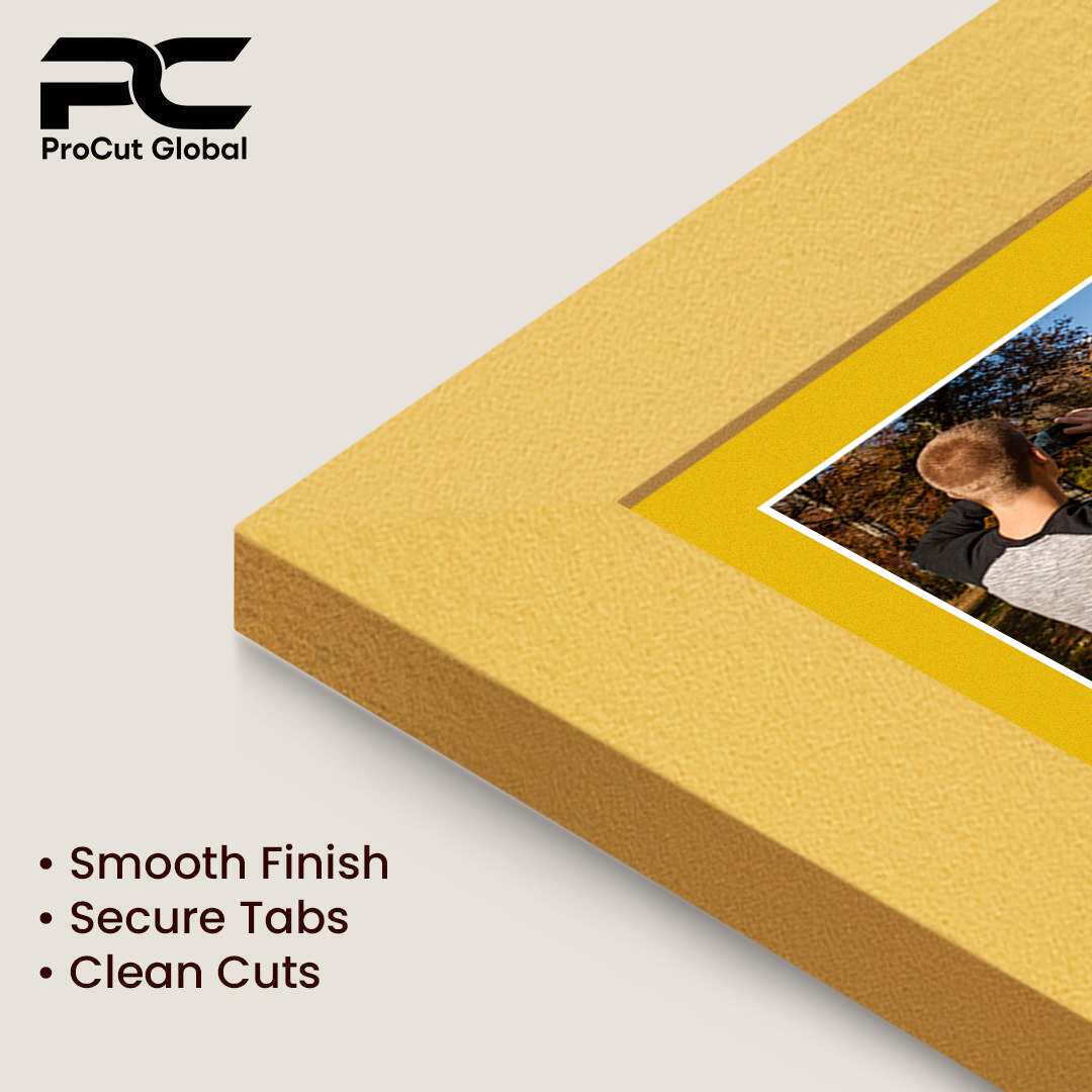 20x16" Gold Modern Multi Aperture Photo Frame - Fits 7x5" (x2) & 6x4" (x7) Photos | Collage Frame thumbnail 7