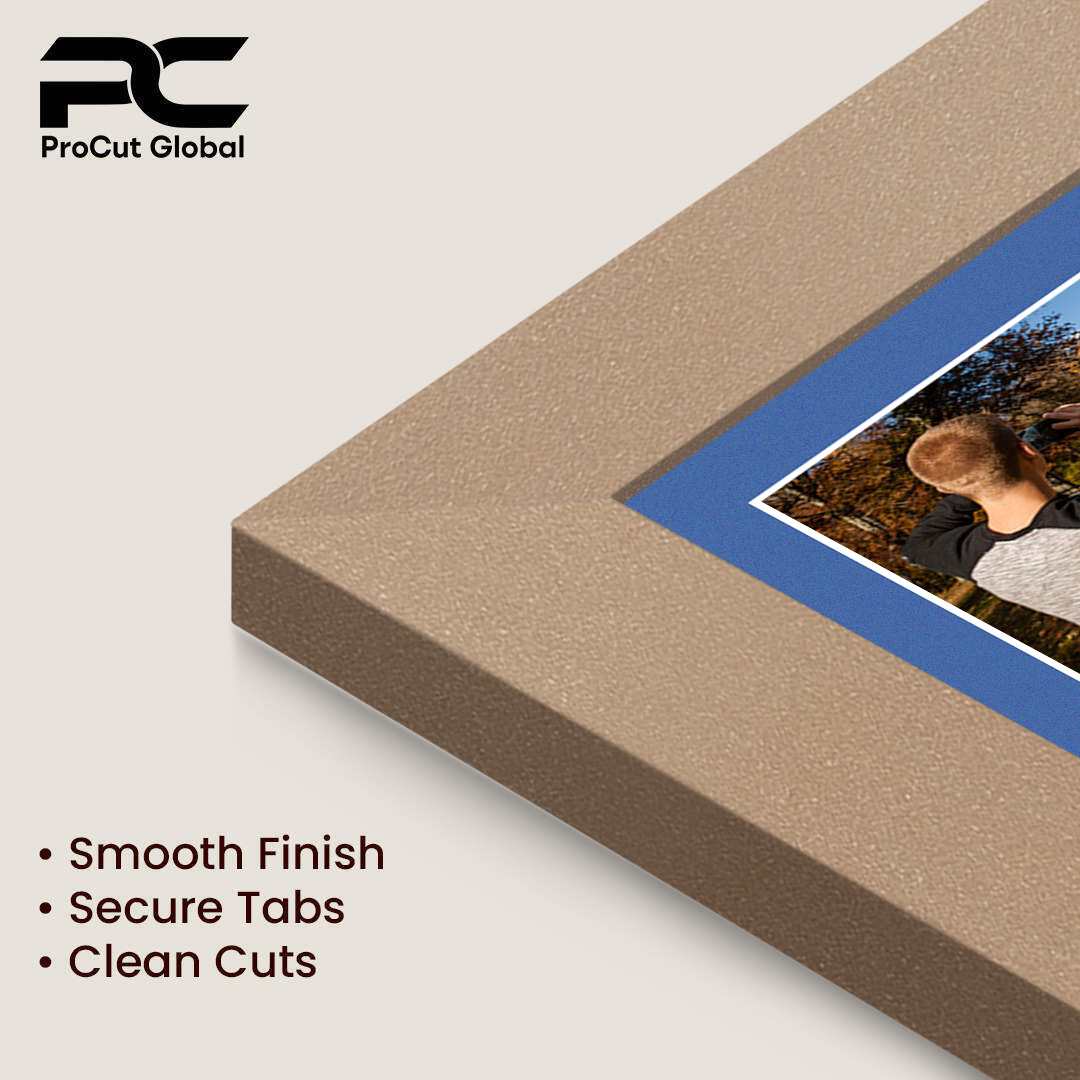 20x16" Rose Gold Modern Multi Aperture Photo Frame - Fits 7x5" (x2) & 6x4" (x7) Photos | Collage Frame thumbnail 7
