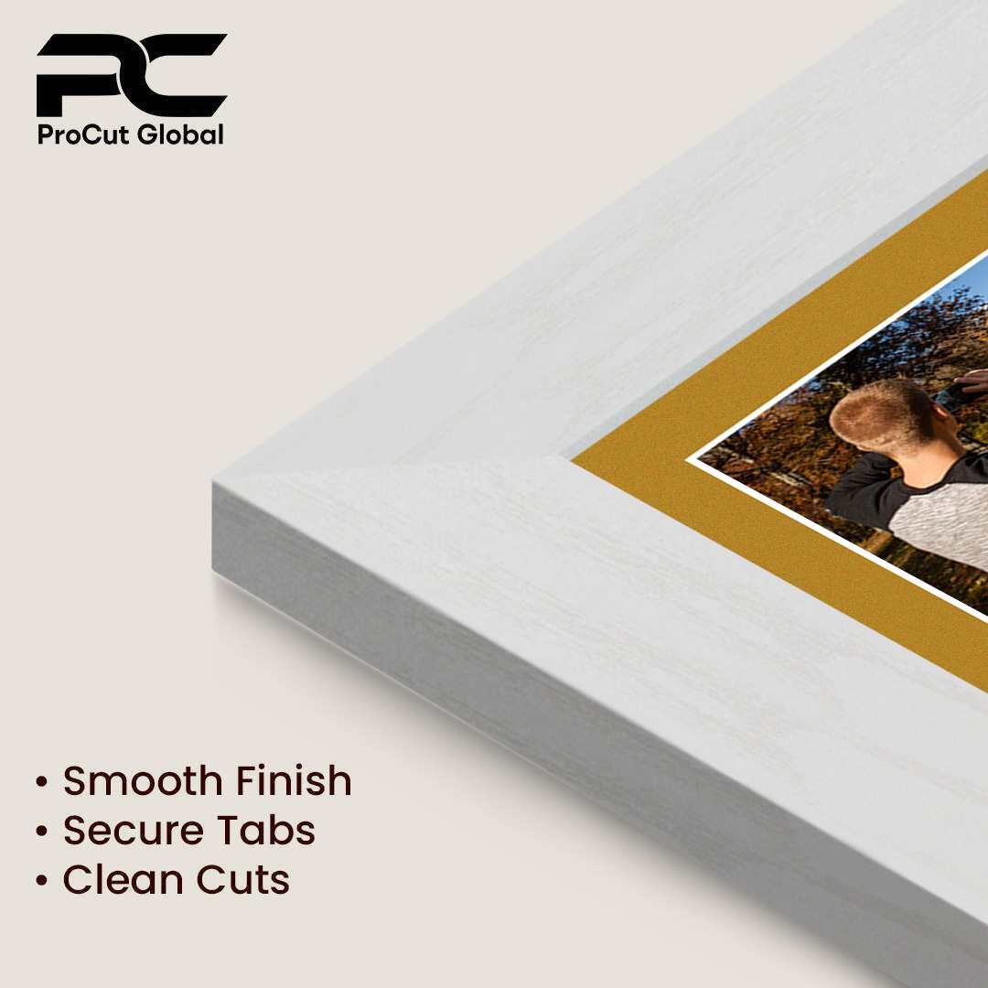 20x16" Modern Ash White Multi Aperture Photo Frame - Fits 7x5" (x2) & 6x4" (x7) Photos | Collage Frame thumbnail 7