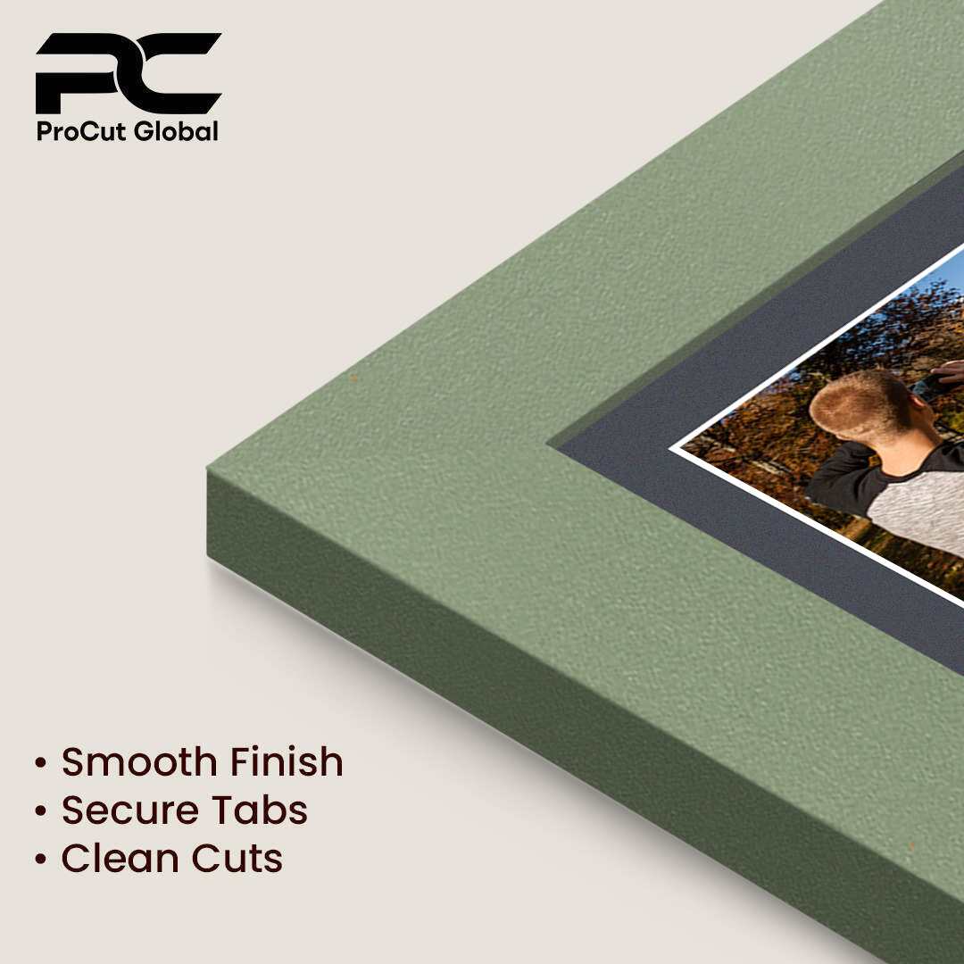 80x70cm Modern Green Multi Aperture Photo Frame - Fits 6x4" (x18) & 4x4" (x2) Photos | Collage Frame thumbnail 7