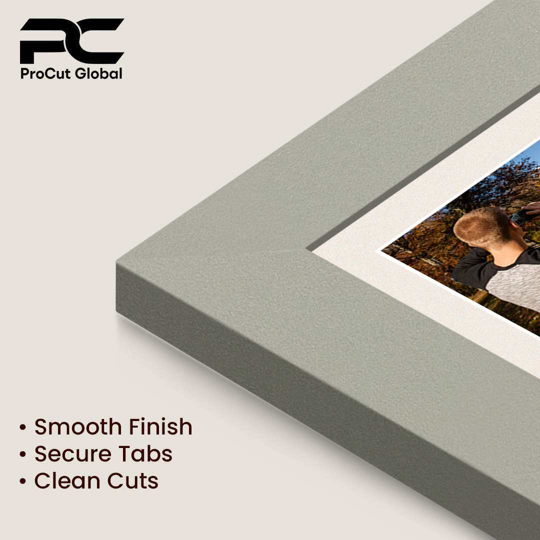 80x70cm Light Grey Modern Multi Aperture Photo Frame - Fits 6x4" (x18) & 4x4" (x2) Photos | Collage Frame thumbnail 7