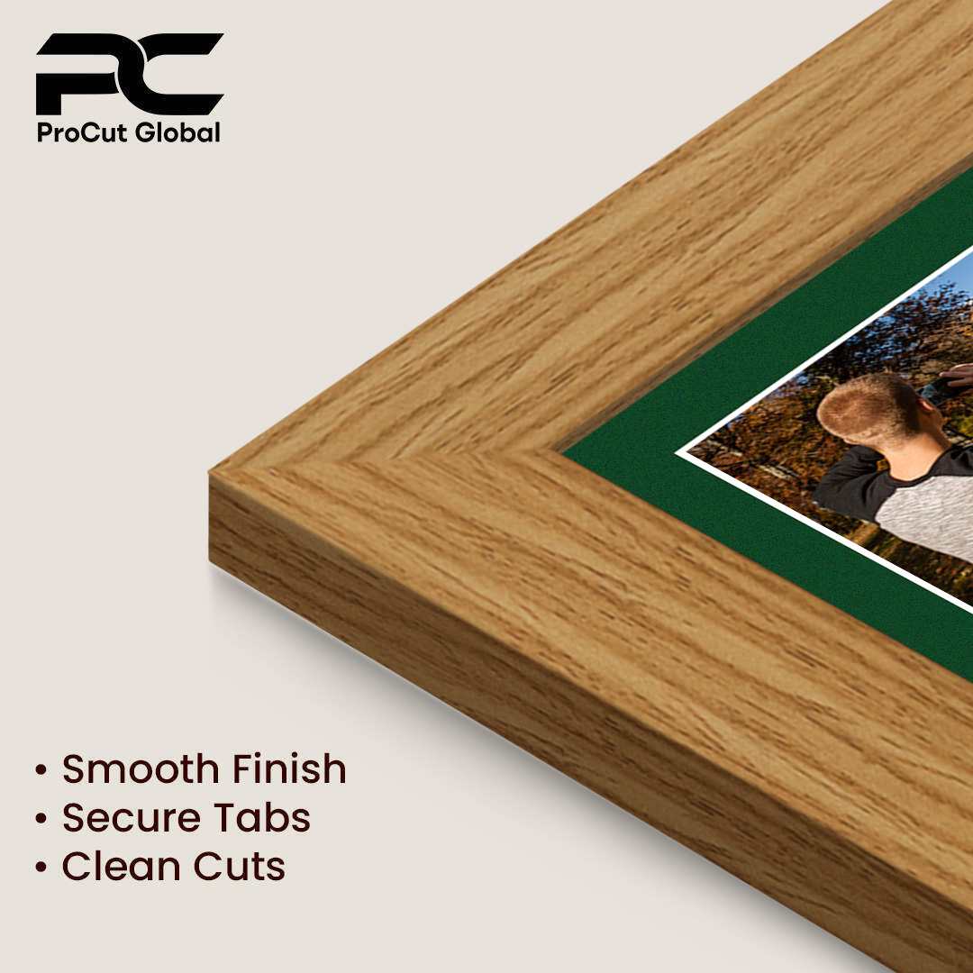 80x70cm Modern Light Oak Multi Aperture Photo Frame - Fits 6x4" (x18) & 4x4" (x2) Photos | Collage Frame thumbnail 7