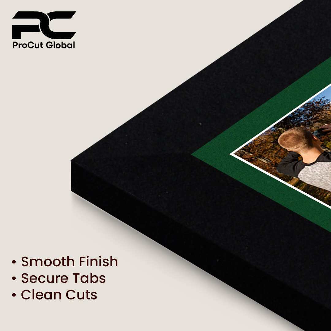 80x70cm Modern Mat Black Multi Aperture Photo Frame - Fits 6x4" (x18) & 4x4" (x2) Photos | Collage Frame thumbnail 7