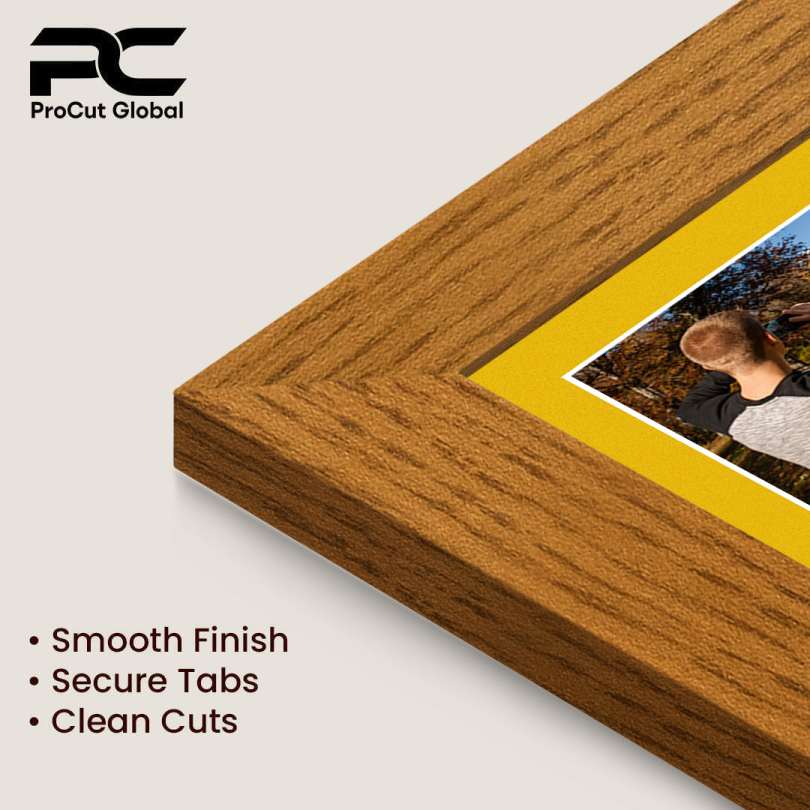 80x70cm Modern Oak Multi Aperture Photo Frame - Fits 6x4" (x18) & 4x4" (x2) Photos | Collage Frame thumbnail 7
