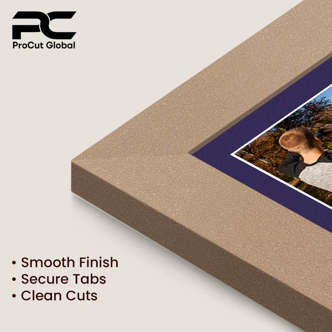 80x70cm Rose Gold Modern Multi Aperture Photo Frame Holds 6x4" (x18) & 4x4" (x2) Photos With Damson Mount | Modern Collage Frame thumbnail 7
