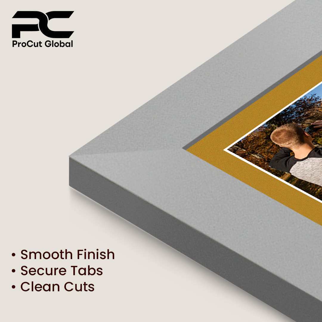 80x70cm Silver Modern Multi Aperture Photo Frame Holds 6x4" (x18) & 4x4" (x2) Photos With Antique Gold Mount | Modern Collage Frame thumbnail 7