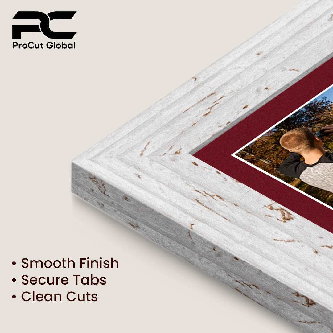 80x70cm White Rustic Modern Multi Aperture Photo Frame - Fits 6x4" (x18) & 4x4" (x2) Photos | Collage Frame thumbnail 7