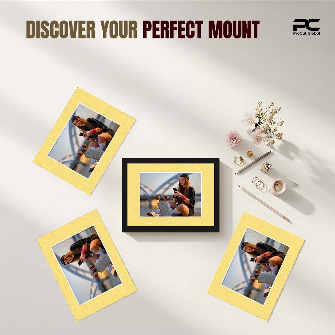 Primrose 9x7" Picture Mount With 7x5" Aperture | Acid-Free Mat Board For Picture Frames thumbnail 4