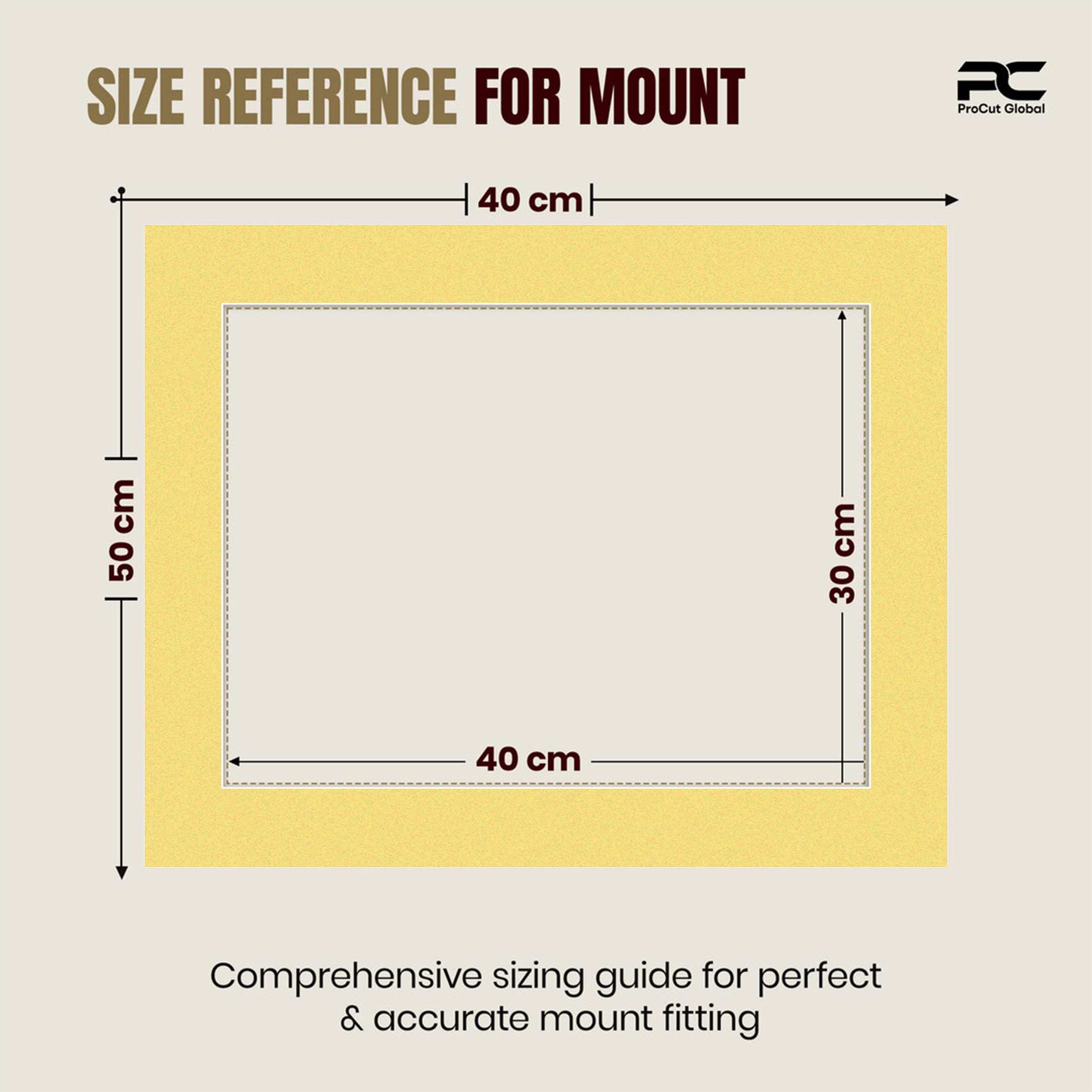 Primrose 50x40cm Picture Mount With 40x30cm Aperture | Acid-Free Mat Board For Picture Frames thumbnail 2