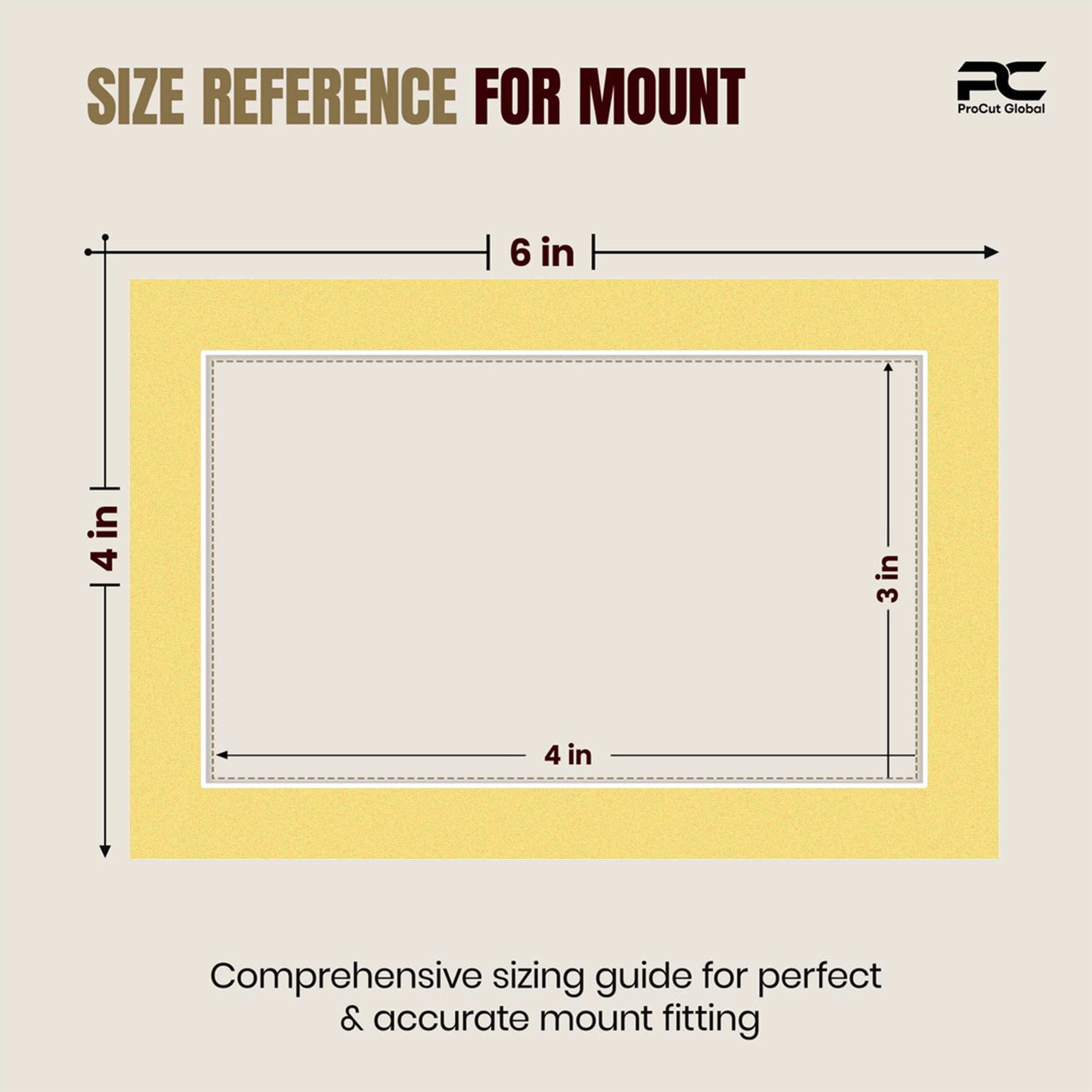 Primrose 6x4" Picture Mount With 4x3" Aperture | Acid-Free Mat Board For Picture Frames thumbnail 2