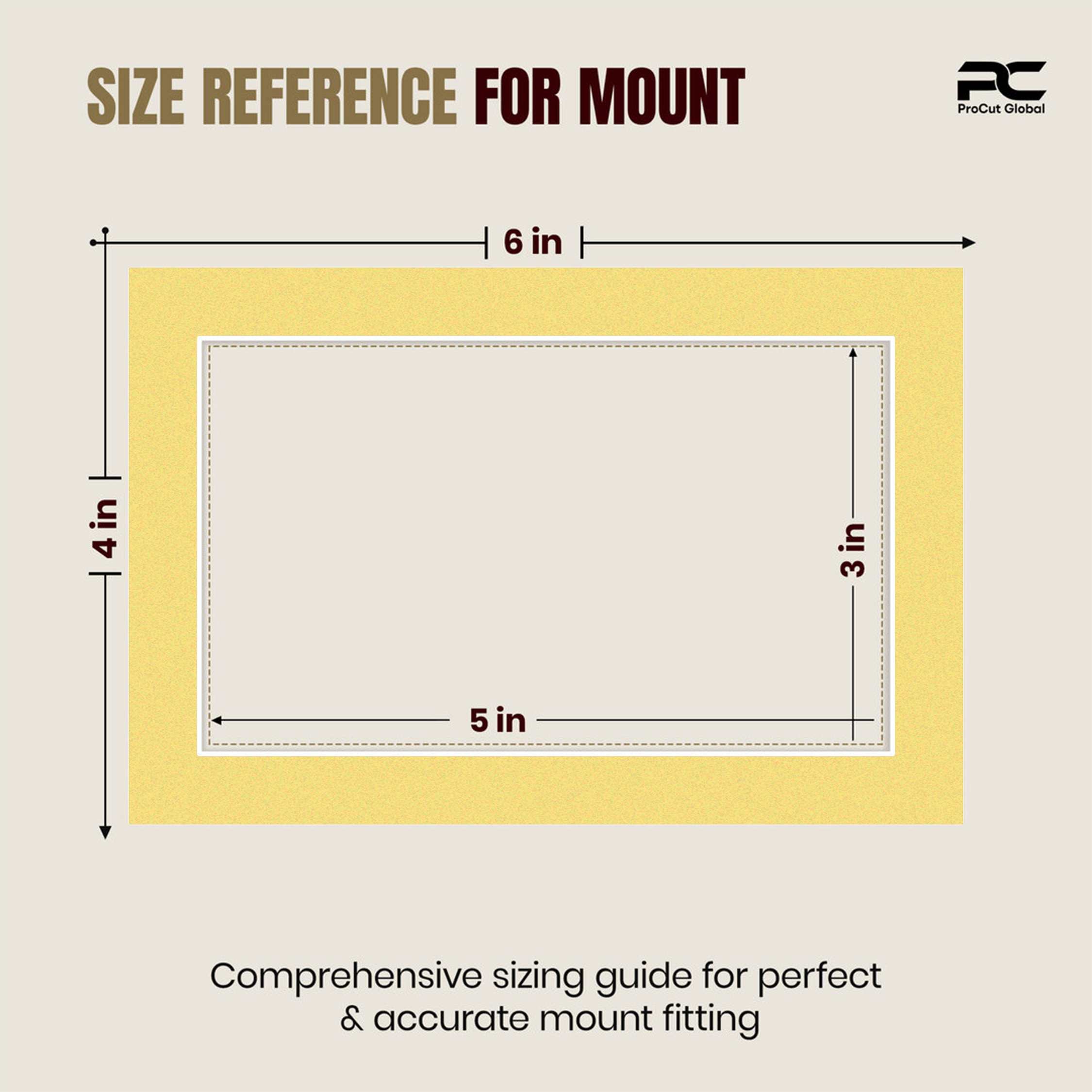 Primrose 6x4" Picture Mount With 5x3" Aperture | Acid-Free Mat Board For Picture Frames thumbnail 2