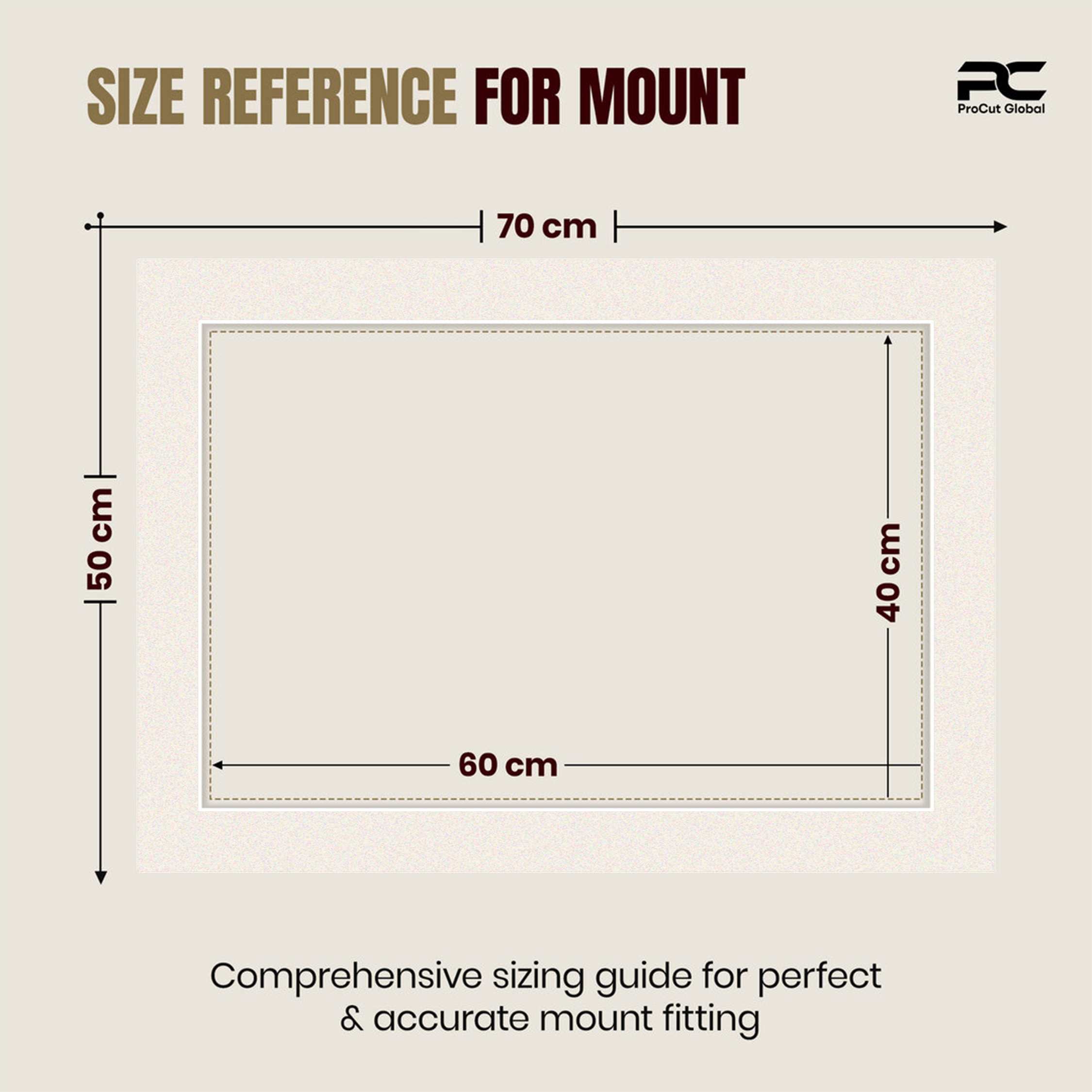 Antique White 70x50cm Picture Mount With 60x40cm Aperture | Acid-Free Picture Mount Board thumbnail 2