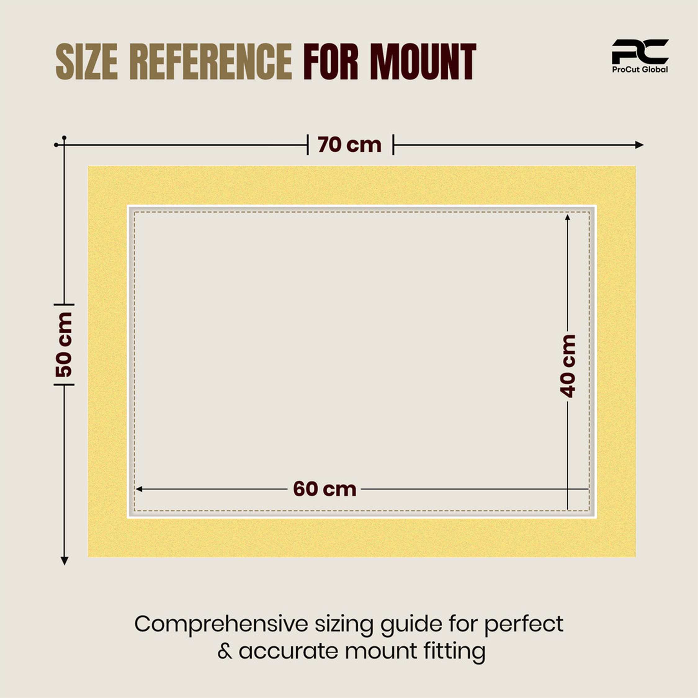 Primrose 70x50cm Picture Mount With 60x40cm Aperture | Acid-Free Mat Board For Photos & Artwork thumbnail 2