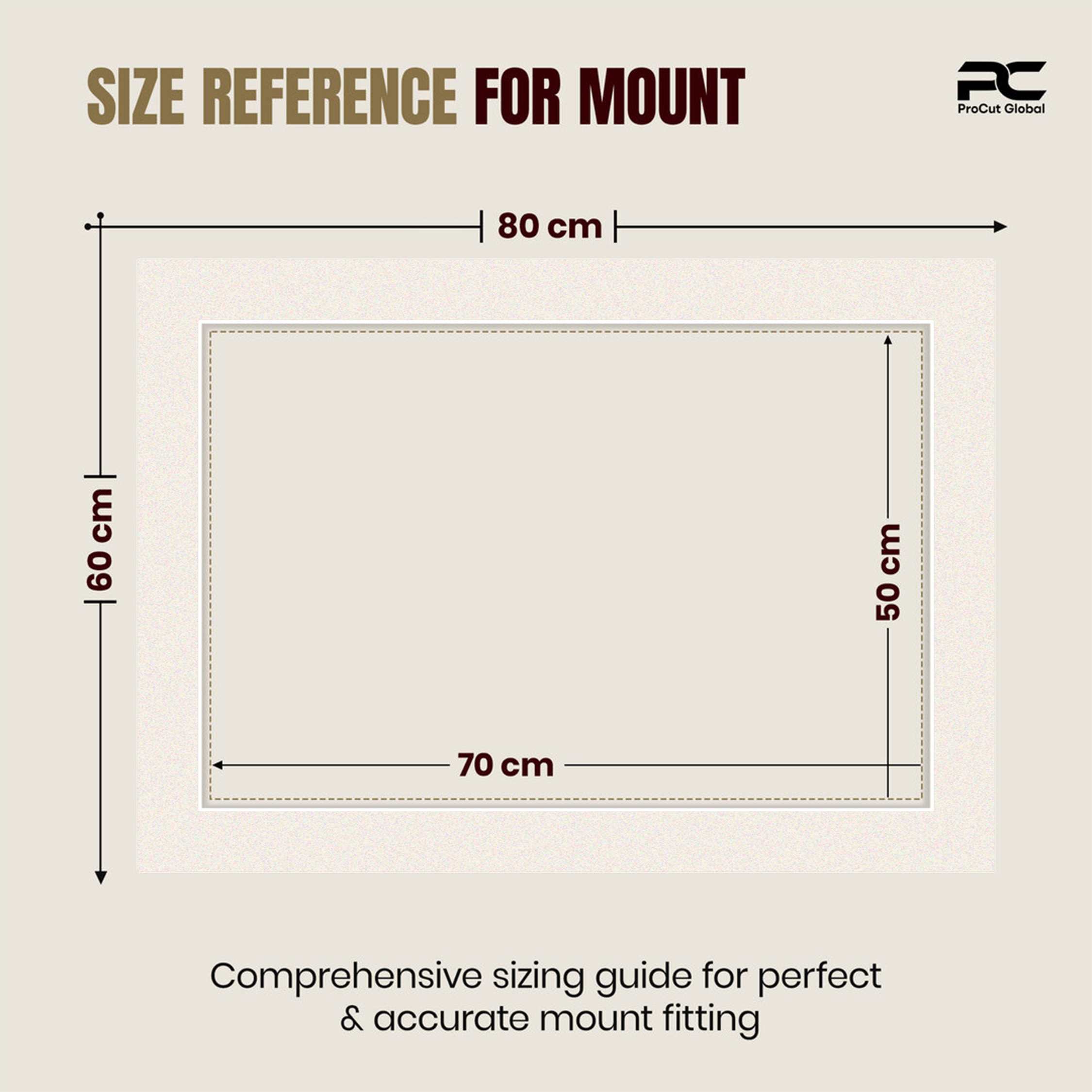 Antique White 80x60cm Picture Mount With 70x50cm Aperture | Acid-Free Mat Board For Picture Frames thumbnail 2