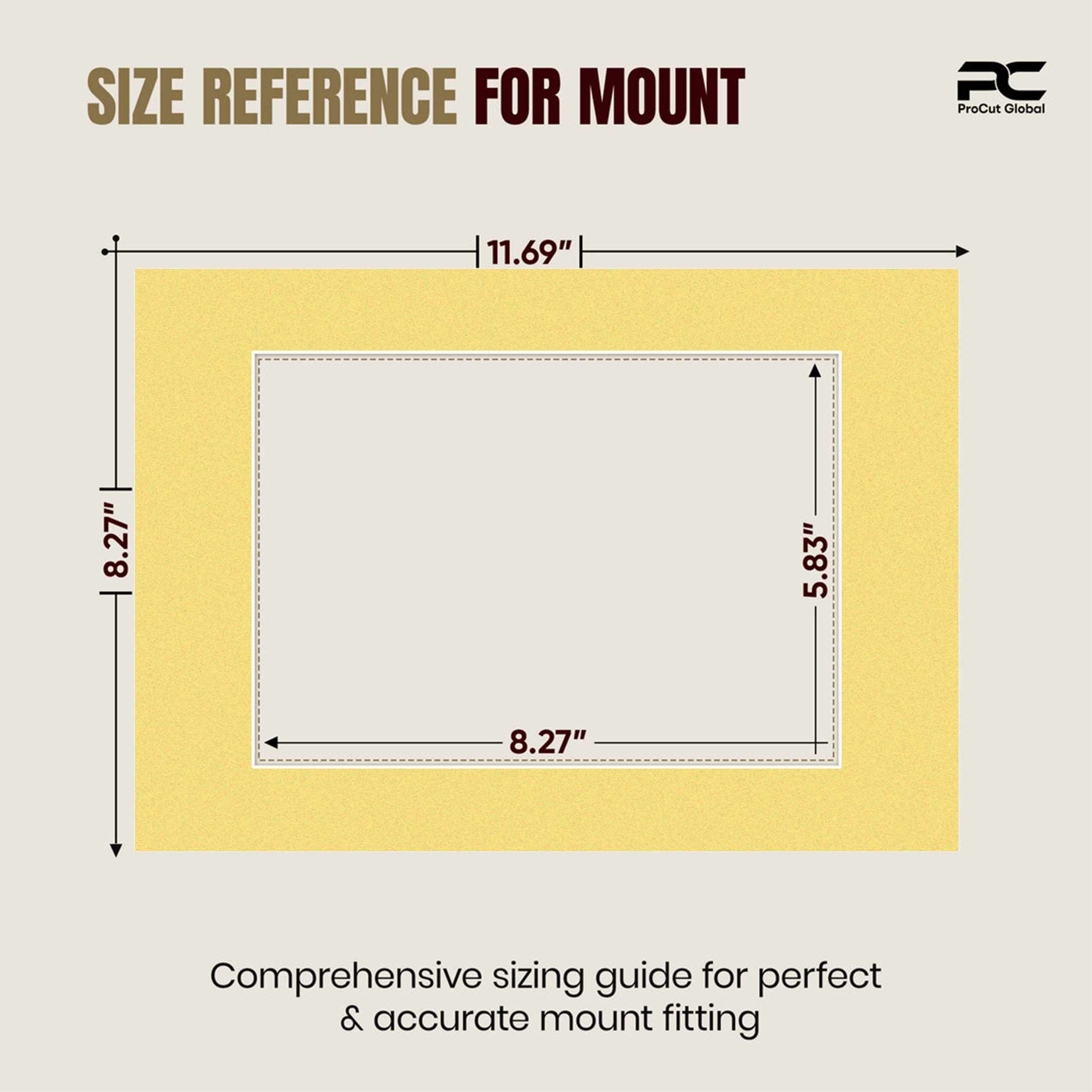 Primrose A4 Picture Mount With A5 Aperture | Acid-Free Mat Board For Picture Frames thumbnail 2