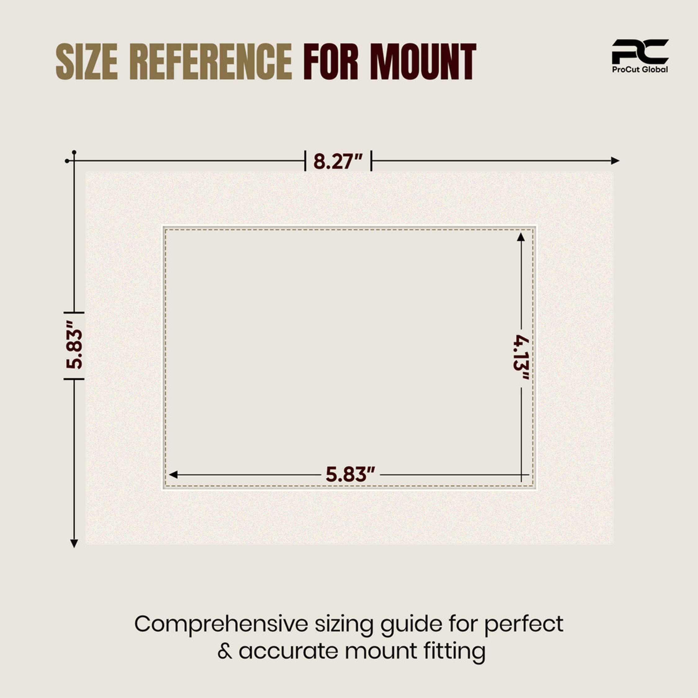Antique White A5 Picture Mount With A6 Aperture | Acid-Free Mat Board For Photos & Artwork thumbnail 2