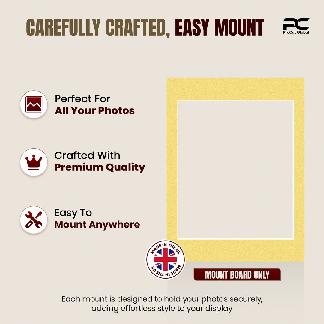 Primrose 16x12" Picture Mount With 12x10" Aperture | Acid-Free Mat Board For Photos & Artwork thumbnail 7