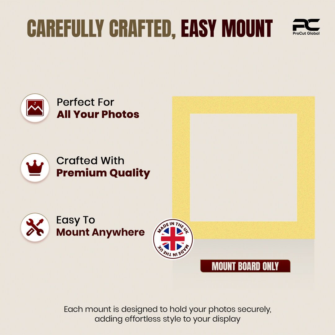 Primrose 40x40cm Picture Mount With 30x30cm Aperture | Acid-Free Mat Board For Picture Frames thumbnail 7