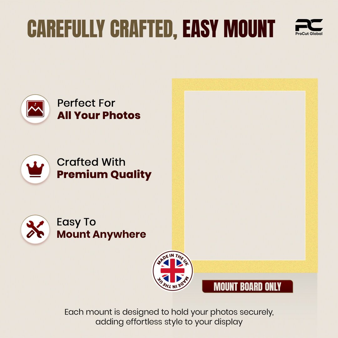 Primrose 70x50cm Picture Mount With 60x40cm Aperture | Acid-Free Mat Board For Photos & Artwork thumbnail 7